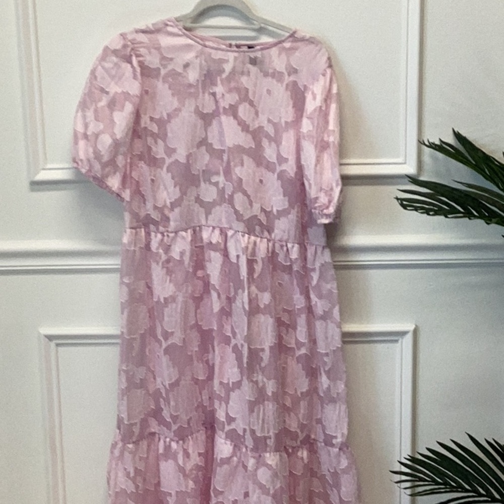 See through flower dress